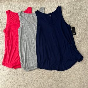 Lot of a.n.a Scoop Neck Tank tops Sz L NWT